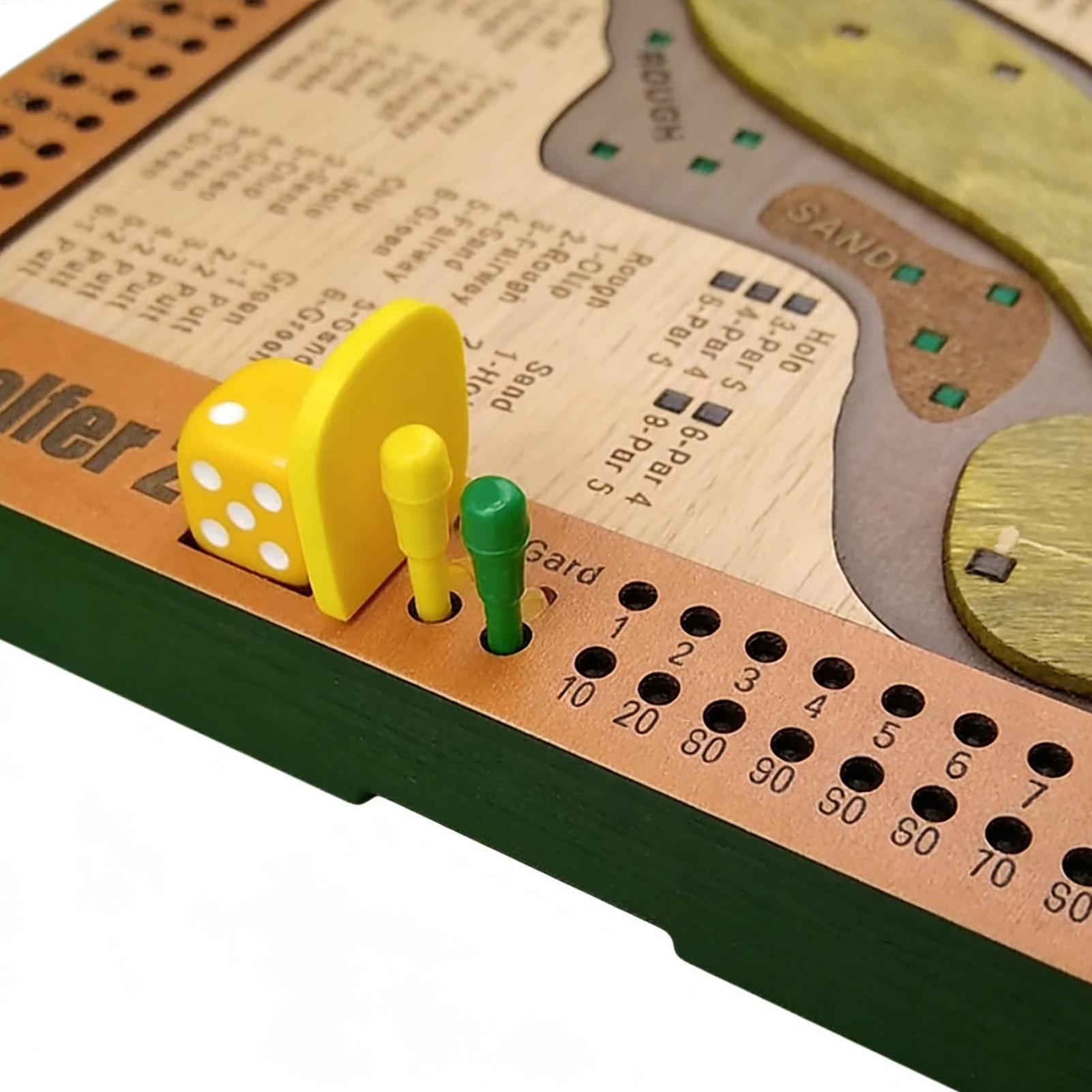 Golf Dice Game Wooden Challeng - Party Games Console 评论和价格