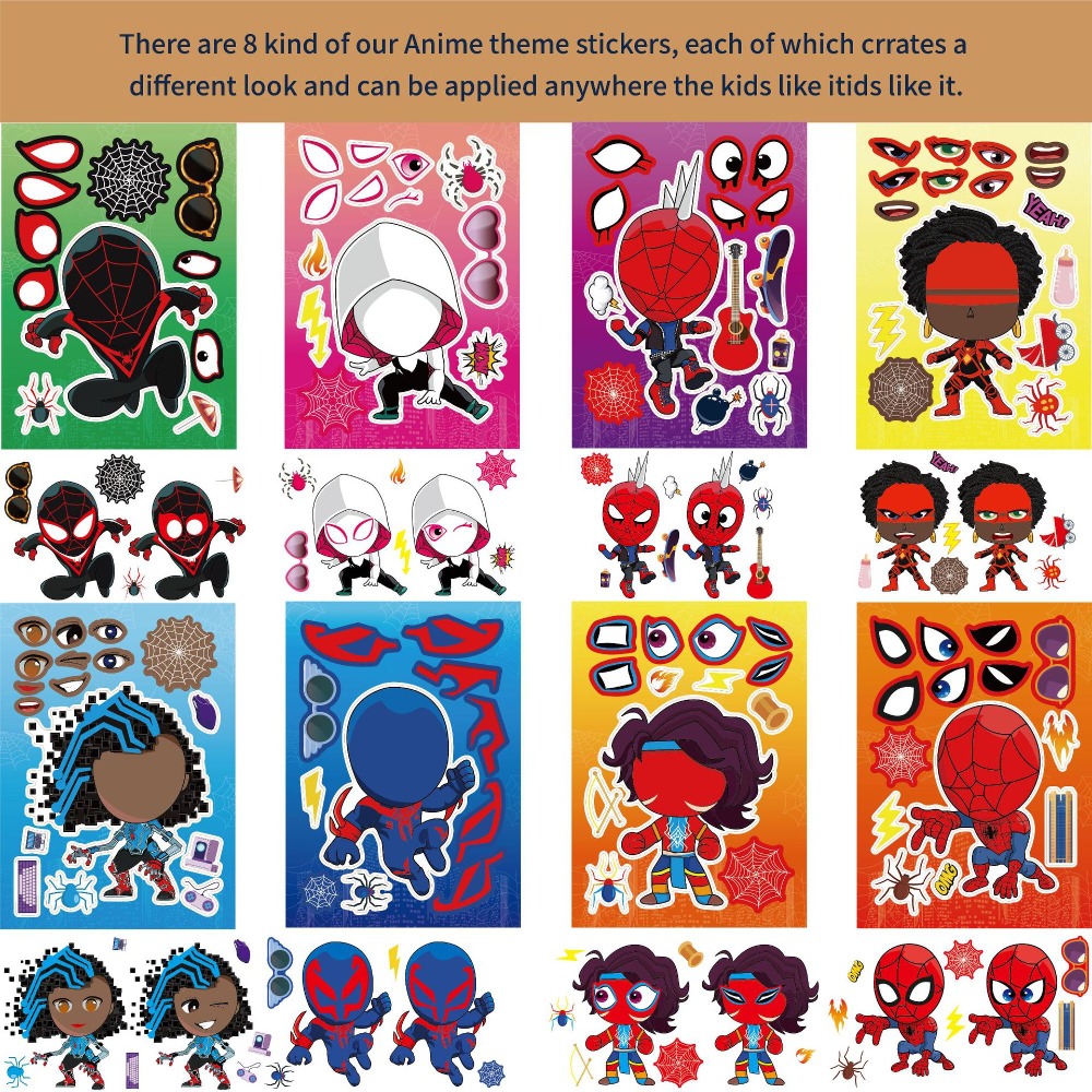 8/24pcs Spider Man  Puzzle Sti - Party Games Quiz 评论和价格
