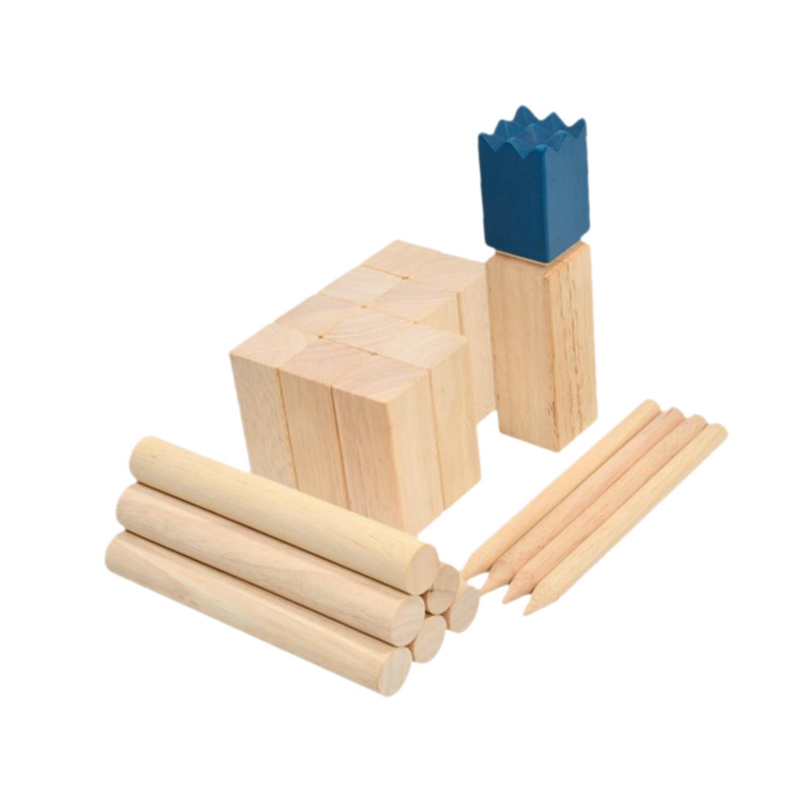 Yard Kubb Throwing Game Wooden - Kubb Game Yard 评论和价格
