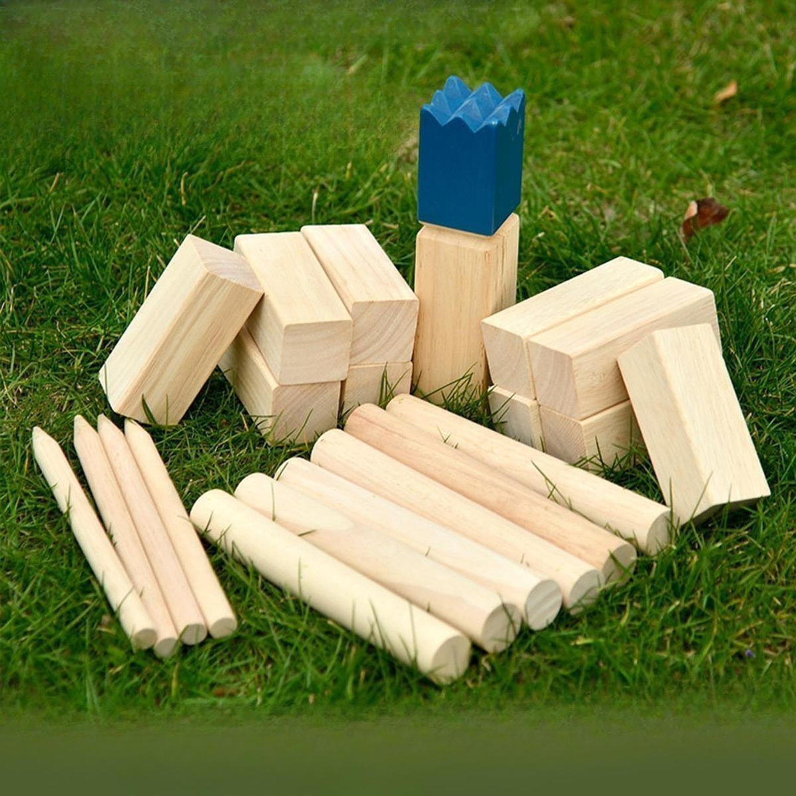 Yard Kubb Throwing Game Wooden - Kubb Game Yard 评论和价格