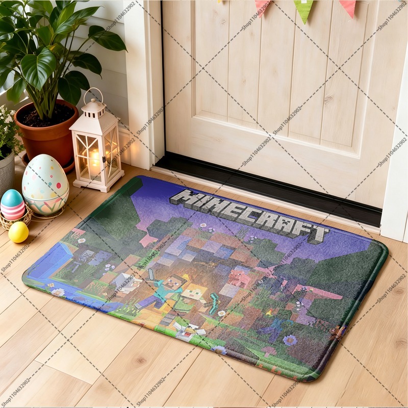 Minecrafted Flannel Floor Mats - Party Games Good 评论和价格
