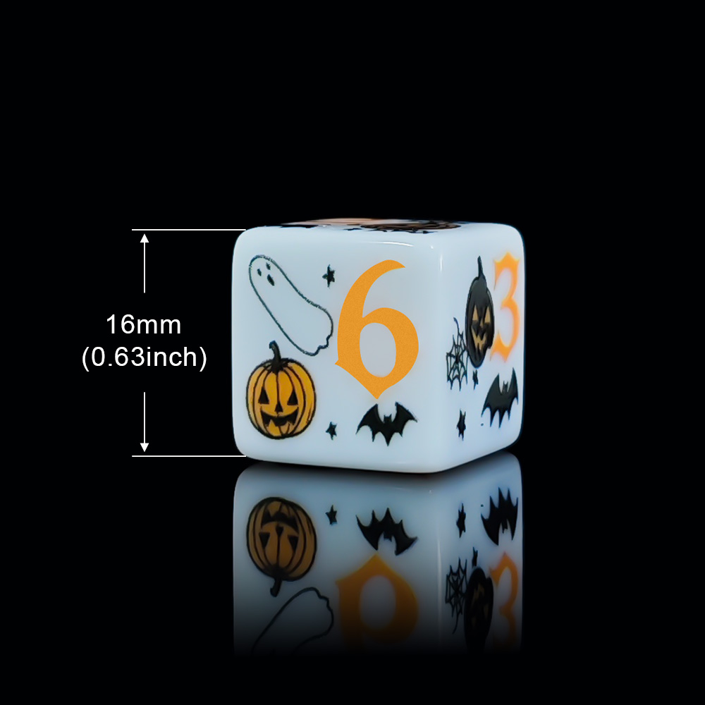 12Pcs 16MM White Acrylic Print - Party Games Console 评论和价格