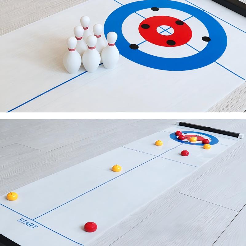 New Mini Curling&Bowling Table - Party Games Console 评论和价格