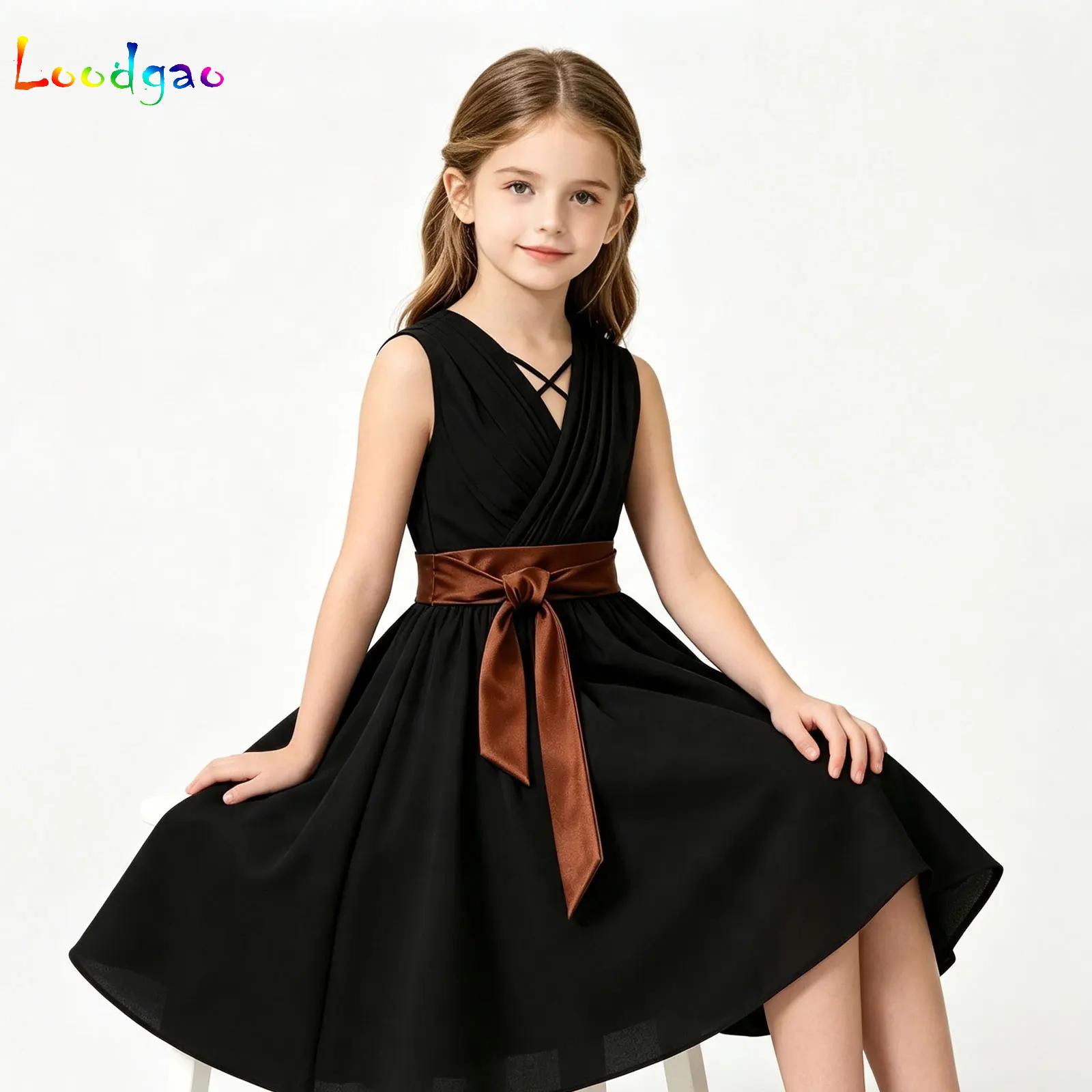 Children Girls V Neck Sleevele - Party Games Kids 评论和价格
